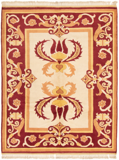 Turkish Melis Vintage 6'0" x 8'2" Hand-knotted Wool Rug 