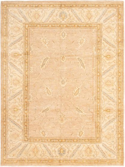 Pakistani Peshawar Oushak 9'2" x 12'4" Hand-knotted Wool Rug 