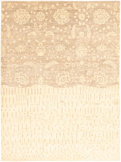 Pakistani Lahore Finest Collection 8'9" x 11'11" Hand-knotted Wool Rug 