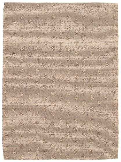 Indian Sienna 5'3" x 7'3" Braided Weave Wool Rug 
