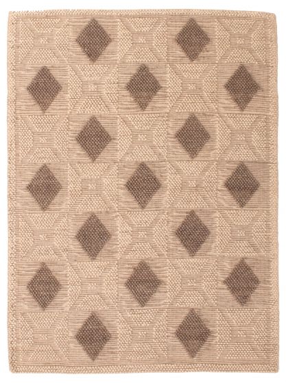 Tapis sienna 5'0" x 7'1" en laine torsadée