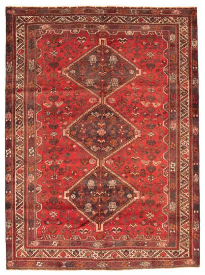 Persian Style 6'11" x 9'6" Hand-knotted Wool Rug 
