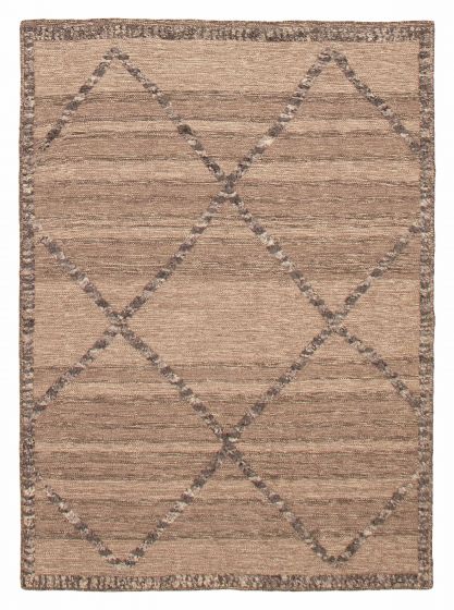 Indian Marrakech 5'3" x 7'6" Flat-Weave Wool Kilim 