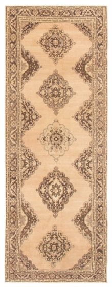 Turkish Anadol Vintage 4'8" x 12'7" Hand-knotted Wool Rug 
