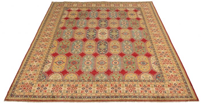 Afghan Finest Ghazni 8'10" x 11'9" Hand-knotted Wool Rug 