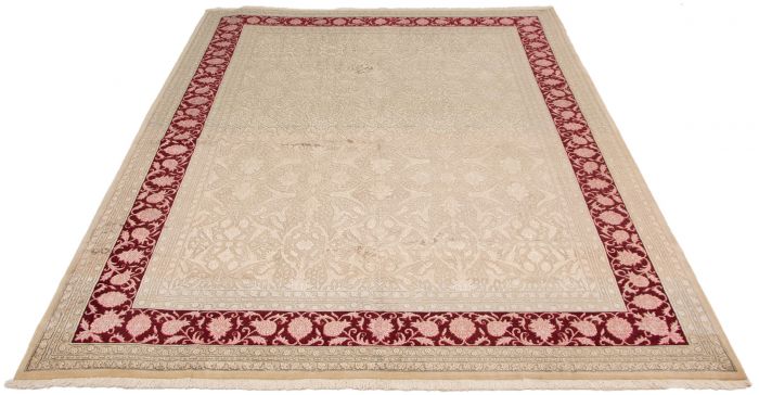 Indian Harrir Select 9'0" x 12'0" Hand-knotted Silk, Wool Rug 