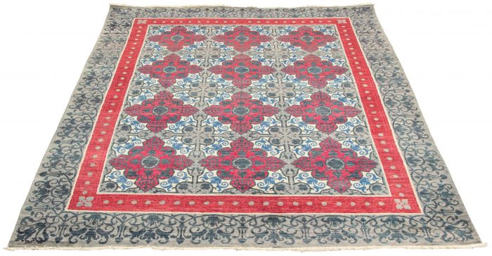 Pakistani Lahore Finest Collection 8'0" x 10'0" Hand-knotted Wool Rug 