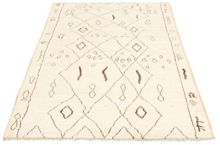Pakistani Marrakech 5'1" x 7'9" Hand-knotted Wool Rug 