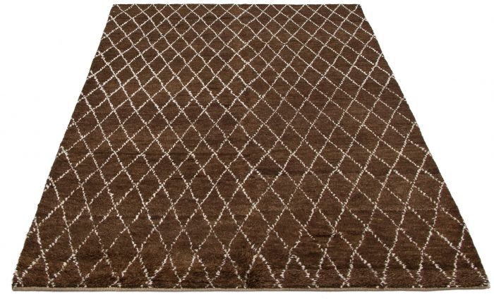 Indian Arlequin 6'0" x 9'0" Hand-knotted Wool Rug 