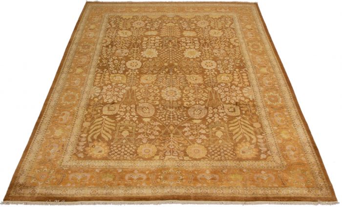 Pakistani Peshawar Oushak 10'1" x 13'9" Hand-knotted Wool Rug 