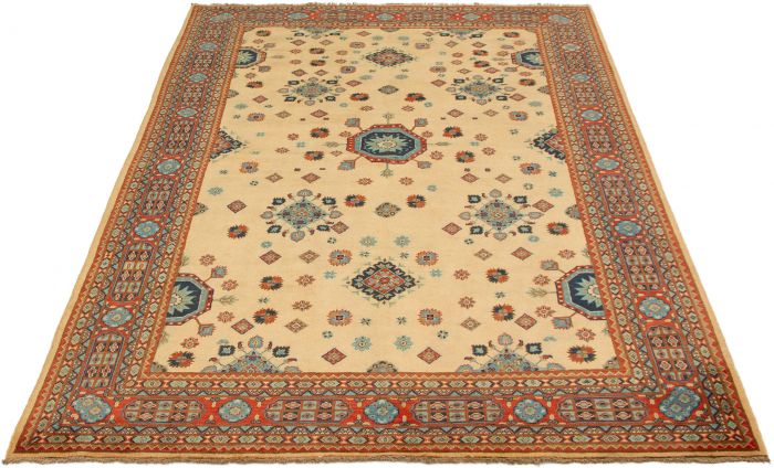 Afghan Finest Ghazni 6'9" x 9'6" Hand-knotted Wool Rug 