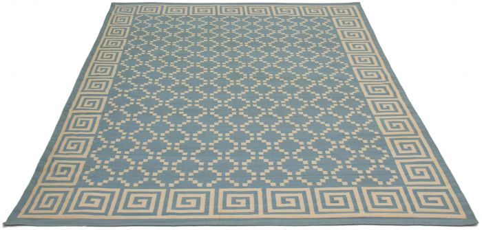 Turkish Ankara FW 9'4" x 11'9" Flat-Weave Wool Kilim 