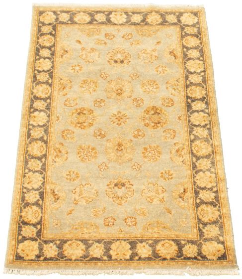 Indian Chobi Twisted 3'1" x 5'1" Hand-knotted Wool Rug 