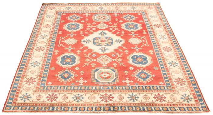 Afghan Finest Ghazni 7'5" x 9'8" Hand-knotted Wool Rug 