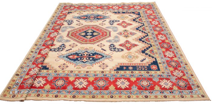Afghan Finest Ghazni 12'3" x 12'10" Hand-knotted Wool Rug 