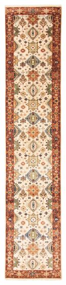 Indian Jules Sultane 2'7" x 12'0" Hand-knotted Wool Rug 