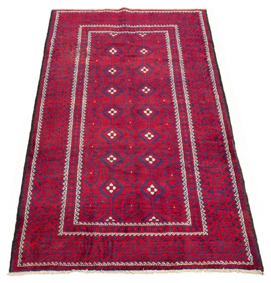 Persian Style 5'1" x 9'0" Hand-knotted Wool Rug 