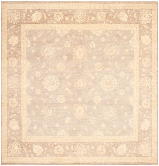 Pakistani Peshawar Oushak 10'0" x 10'3" Hand-knotted Wool Rug 