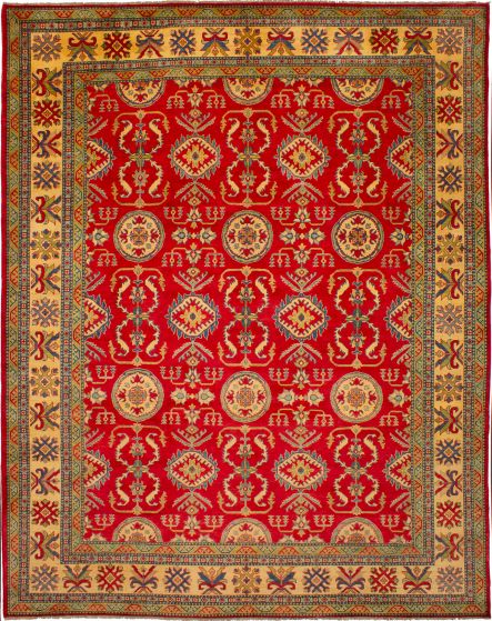 Afghan Finest Gazni 10'2" x 12'8" Hand-knotted Wool Red Rug