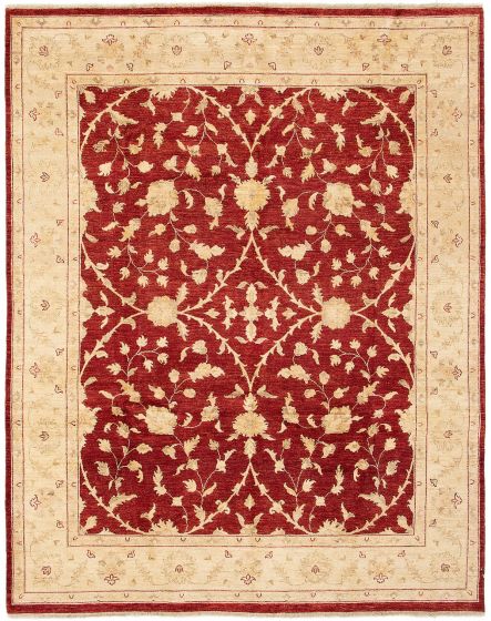 Afghan Chobi Finest 8'0" x 10'1" Hand-knotted Wool Rug 