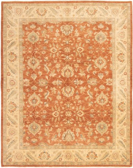 Pakistani Peshawar Oushak 8'0" x 11'6" Hand-knotted Wool Rug 