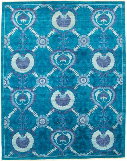 Pakistani Lahore Finest Collection 8'0" x 10'0" Hand-knotted Wool Rug 