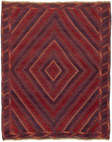 Afghan Tajik 5'0" x 6'4" Hand-knotted Wool Rug 