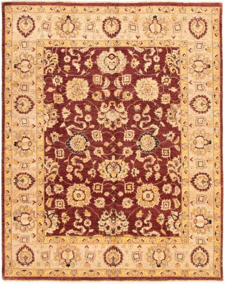 Indian Chobi Twisted 8'1" x 9'10" Hand-knotted Wool Rug 