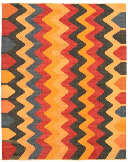Turkish Sundance 9'3" x 11'10" Flat-Weave Wool Kilim 