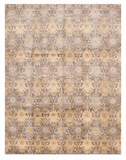 Indian Mystique 9'0" x 11'7" Hand-knotted Wool Rug 
