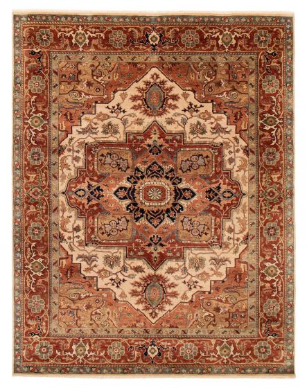 Indian Jules Sultane 7'8" x 9'9" Hand-knotted Wool Rug 
