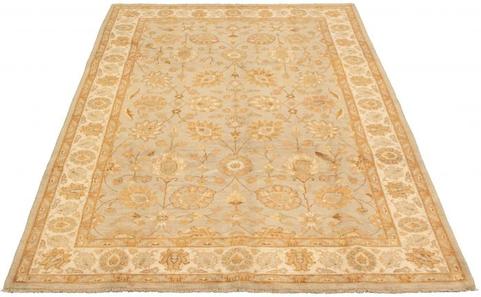 Indian Chobi Twisted 7'0" x 10'5" Hand-knotted Wool Rug 
