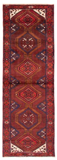 Persian Style 3'7" x 10'2" Hand-knotted Wool Rug 