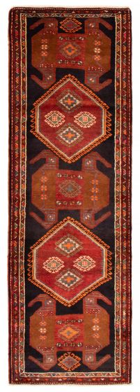 Persian Style 3'5" x 10'8" Hand-knotted Wool Rug 