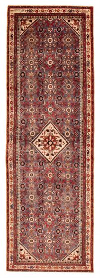 Persian Style 3'3" x 10'1" Hand-knotted Wool Runner Rug 