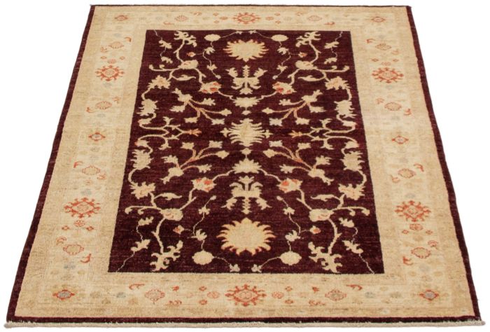 Afghan Chobi Finest 4'3" x 6'0" Hand-knotted Wool Rug 