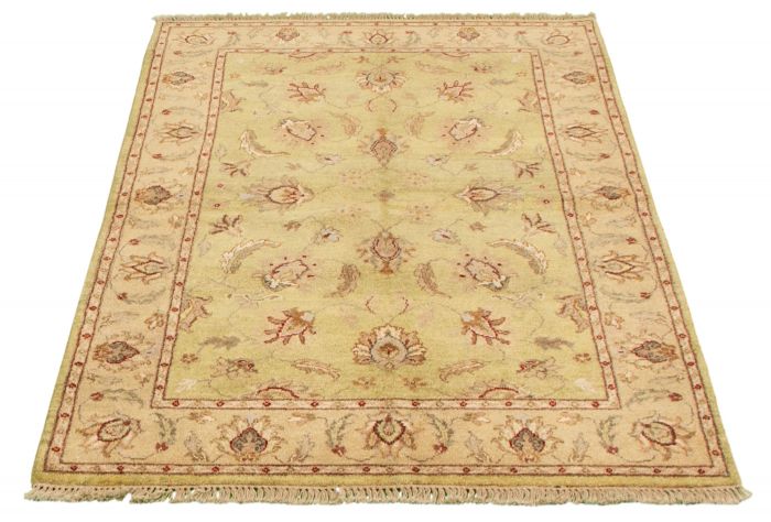 Afghan Chobi Finest 4'0" x 6'0" Hand-knotted Wool Rug 