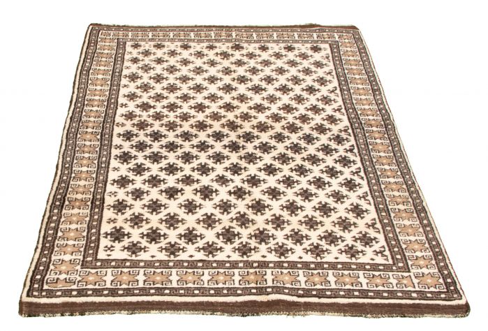 Afghan Akhjah 5'0" x 7'7" Hand-knotted Wool Rug 