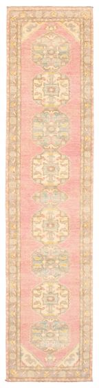 Pakistani Modern Oushak 2'9" x 11'7" Hand-knotted Wool Rug 