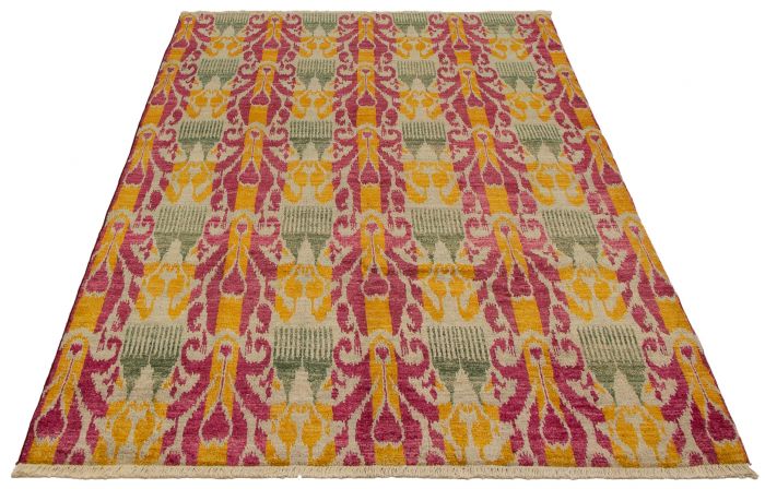 Indian Shalimar 6'2" x 9'8" Hand-knotted Wool Rug 