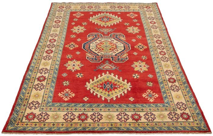 Afghan Finest Ghazni 6'5" x 9'8" Hand-knotted Wool Rug 