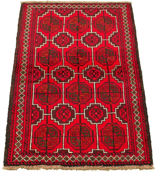 Afghan Akhjah 3'5" x 5'7" Hand-knotted Wool Rug 