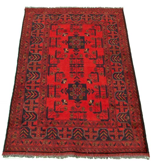 Afghan Finest Khal Mohammadi 3'5" x 4'10" Hand-knotted Wool Rug 