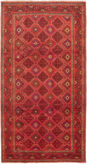 Persian Style 5'2" x 10'1" Hand-knotted Wool Rug 