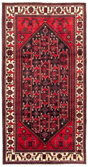 Persian Style 5'0" x 9'9" Hand-knotted Wool Rug 