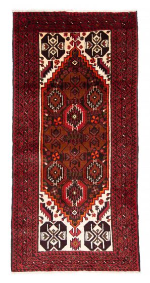 Afghan Royal Baluch 3'2" x 6'2" Hand-knotted Wool Rug 