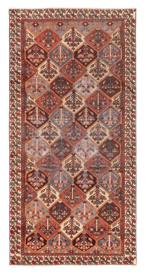 Turkish Konya Anatolian 4'9" x 9'10" Hand-knotted Wool Rug 