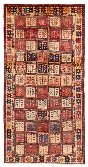 Persian Style 4'6" x 9'6" Hand-knotted Wool Rug 