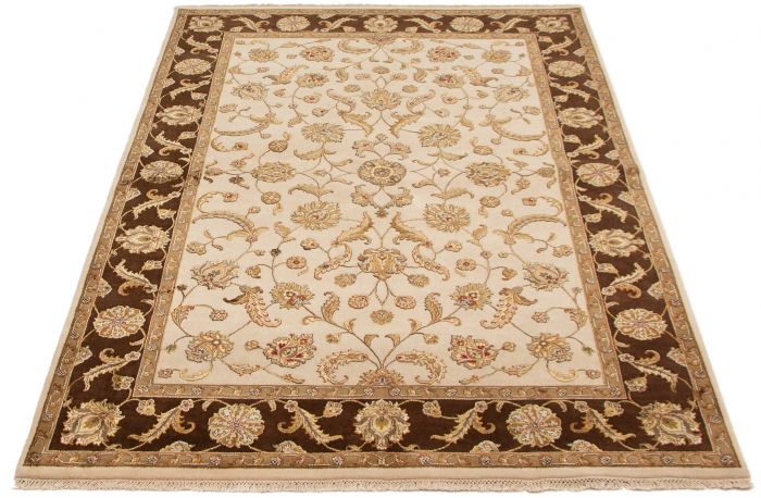 Indian Harrir Select 6'0" x 9'0" Hand-knotted Silk, Wool Rug 