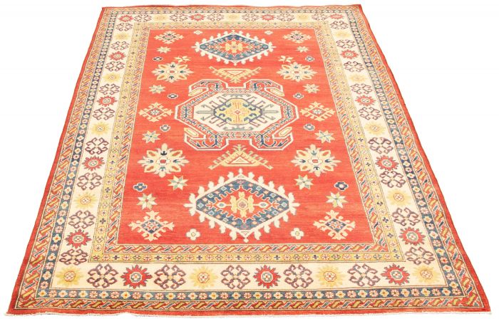 Afghan Finest Ghazni 6'4" x 10'2" Hand-knotted Wool Rug 